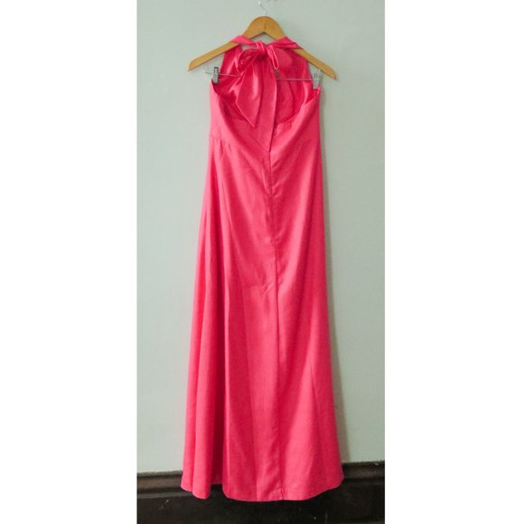 Trina Turk 90s Halter Top Pink Dress - Picture 4 of 5